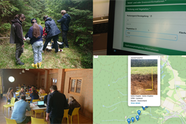 Studentische Arbeiten im Feld, in der Jugendherberge und das Ergebnis der Datenveröffentlichung in der BonaRes-Profildatenbank 