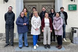 Gruppenbild der Besucherdelegation der Wirtschaftsförderung Land Brandenburg mit Vertreterinnen und Vertretern des ZALF