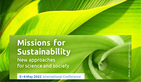 Cover for the conference Missions for Sustainability