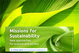 Banner der Konferenz: Missions for Sustainability