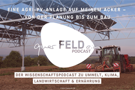 Cover zur neuen Podcastfolge zu Agri-Photovoltaik