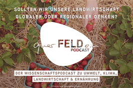 Cover zur neuen Podcastfolge zu regionaler und globaler Landwirtschaft