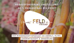 Podcastcover zur Folge über Ökolandbau