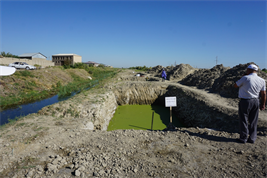 Retentionsanlagen zur Verminderung des Salzgehaltes des Drainagewassers
