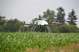 Drohnen über Untersuchungsfläche, Quelle: © Philipp Rauneker / ZALF 
