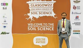 Dr. Wanderson de Sousa Mendes at the World Congress of Soil Science 2022