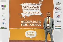 Wanderson de Sousa Mendes at the World Congress of Soil Science 2022