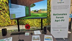 Ein digitaler Agri-PV-Demonstrator zeigt verschiedene Modelle der Agri-Photovoltaik und Anwendungsfälle in der Landwirtschaft. | Quelle: © Tanja Kollersberger / ZALF.
