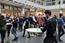 Die interaktive Phase mit Postern und Thementischen fand nach der Einführung in die Fokusthemen im Atrium des Fraunhofer Forums Berlin statt.  | Quelle: © Tanja Kollersberger / ZALF.