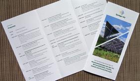 Programm des Vierten Nationalen Forums Agri-PV: „Marktentwicklungen der Agri-PV“