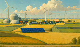 Wimmelbild Agrarlandschaft