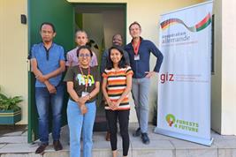 Stefan Sieber (pictured right) with representatives of the GIZ in Antananarivo