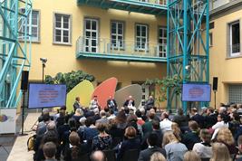 Für das ZALF auf dem Podium: Prof. Dr. Katharina Helming.