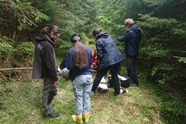 Studentische Arbeit im Feld zur Datengewinnung