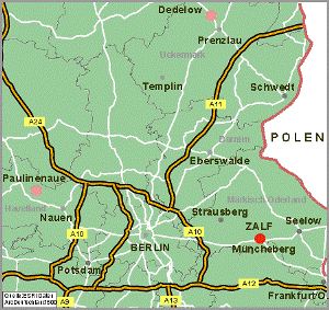 Map of Berlin - Müncheberg