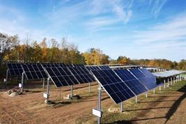 Die neue Agri-Photovoltaik-Anlage auf dem Gelände des ZALF in Müncheberg